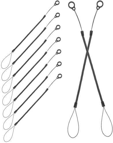 Operitacx Lot de 8 cordons pour stylet, porte-clés, dragonne, porte-stylo, extensible, porte-stylo, cordon anti-perte, dragonne en plastique pour téléphone