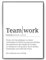 Tigerlino® Teamwork Definition Poster Mitarbeiter Geschenk Kollegen Wandbild Arbeit Büro Dekoration Abschiedsgeschenk Wertschätzung Arbeitskollegen