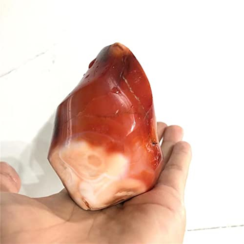 Cristal à énergie 1 pièce d'artisanat en cristal, pierres précieuses naturelles, pierres de , lampe de poche en agate rouge, décoration de la maison adaptée à la décoration du bureau à domicile Collec