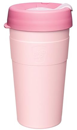 KeepCup Thermal - Vacuum Insulated Reusable Coffee Cup with Splashproof Sipper Lid - 16oz/454ml - Rose Pink