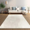 Taracarpet Weicher Kurzflor Designer Teppich in Hasenfell-Optik Supersoft ideal fürs Wohnzimmer Schlafzimmer und Kinderzimmer blätter floral Creme 200x290 cm