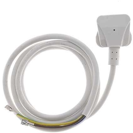 Masterpart Dryer White Mains Power Supply Cable 1.6 Metres To Fit Hotpoint Tumble Dryers