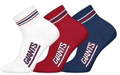 NFL Unisex Ny Giants 3pk Quarter Socks Sport socks (3er Pack)