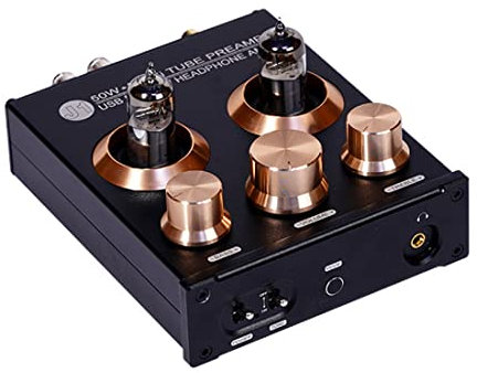 Corghd J1 Audio Amplifier 6J5 Tube Preamplifier Coaxial AUX USB Headphone Amplifier 50Wx2 Tpa3116 Bluetooth 5.0 Tube Amplifier