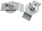 Gettimore Kit di 12 clip per lavello sottotop in acciaio inox, staffe di supporto per bagno, cucina, piano di lavoro