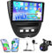[2G+64G] Android Autoradio für Toyota Aygo/Peugeot 107/Citroen C1 2004-2014 mit Kabelloses Carplay und Android Auto, 10,1 Zoll HD Touchscreen Autoradio mit GPS/WiFi/Bluetooth/EQ/FM RDS