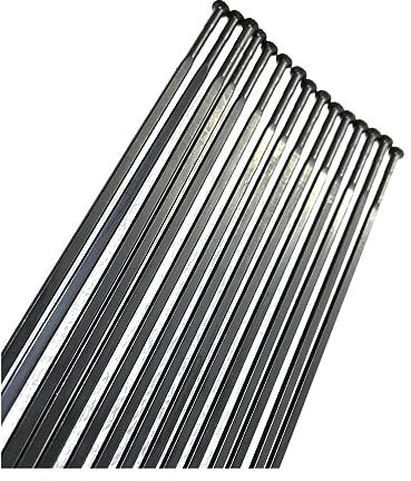 GZXXB 36 x gerade Zugspeichen aus schwarzem Edelstahl, 264–303 mm, passend für Rennrad-Speichen (294 mm)