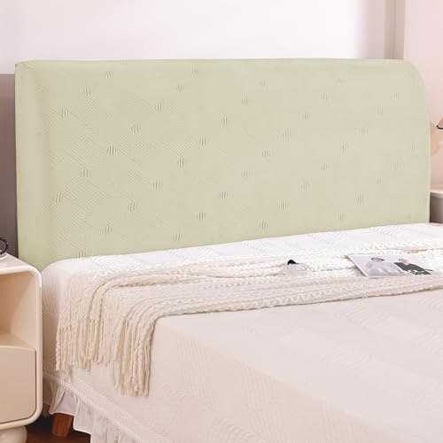 Ystyle Bettkopfteil Bezug, Weicher Staubdicht Headboard Cover, Abnehmbarer Strecken Kopfteil Bezug, Kratzfester Überzug Bett Betthusse Kopfteil Für Schlafzimmer (200cm, Beige)