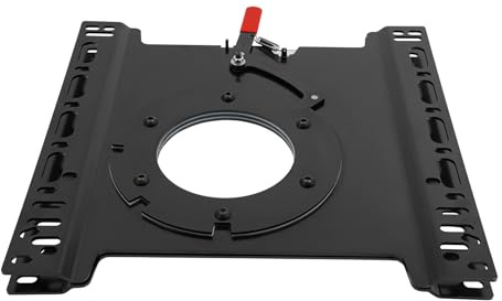 Sitz Drehsockel, Drehkonsole für Fahrersitz/Beifahrersitz, 360°Drehbar, 46.5x46cm Drehteller Quadratisch, Stahlblech-Drehsockel Passend für Transporter T5, T6 (Beifahrersitz)