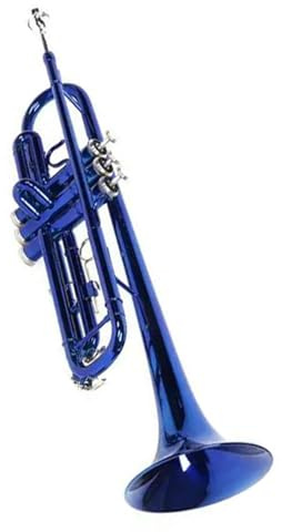 Trompeten-Sets Trompete B Flat Messing Blau Farbe Musikinstrument