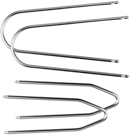 Stalora 4 pcs Outil d'Extraction Autoradio, Acier Inoxydable Clés de Démontage pour Systèmes Audio de Voiture, Kit Universel pour Retrait et Installation, pour Plupart des Voitures