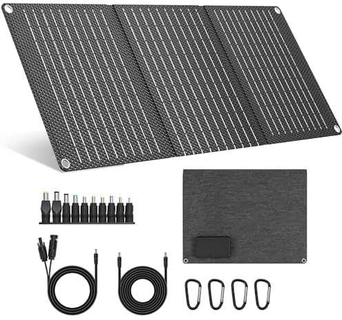 30W Tragbares faltbares Solarpanel, 23% hoher Wirkungsgrad, USB/DC/Type-C Ausgang & Schnellladung, Solarladegerät für Camping, Wandern, Outdoor & Notfälle