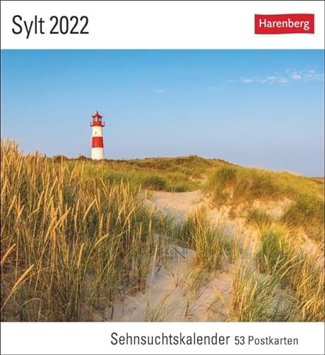 Sylt Kalender 2022: Sehnsuchtskalender, 53 Postkarten