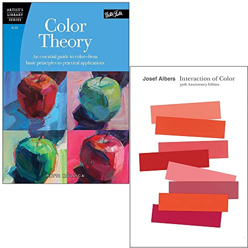 Color Theory By Patti Mollica & Interaction of Color By Josef Albers 2 Books Collection Set