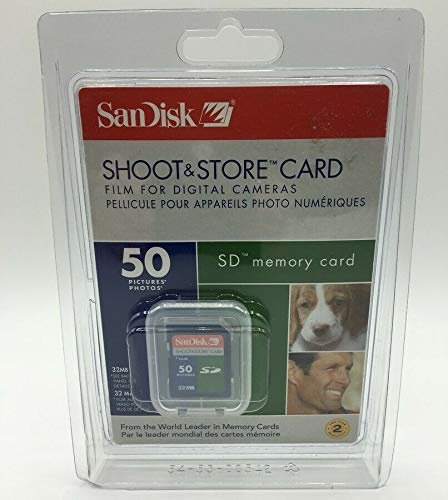SanDisk Shoot & Store 32MB SD Memory Card.