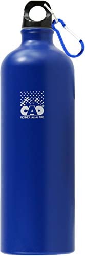 C.A.O. - Gourdes Pop 1 Litre en Aluminium - Couleur Bleu - Hauteur 27 cm - Diamètre ø 8 cm