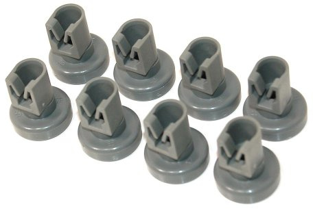 Original AEG Geschirrspüler Grau OBERKORBS WHEELS - Packung mit 8 50286967000