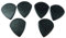 Dunlop 471R3S Max Grip Jazz III Stiffo Nylon Gitarrenplektren, Schwarz, 6 Stück