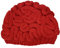 BIBITIME Unisex Handmade Knitted Brain Beanie Cap Halloween Hat (Made to fit Average Adult, Red)