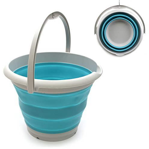 Sammart 10L Cubo Plegable (Azul Brillante)