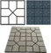 GOTOTOP Machine de trottoir de jardin réutilisable en béton et ciment pour pavés, terrasses, allées, 40 x 40 cm
