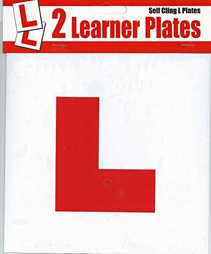 FINCHLEY Self Cling L Plates 2 Learner Plates (pack of 10)