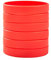 BRANDWINLITE Großhandel 6 Stück/Packung Einfarbig Leere Silikon Armbänder Gummiarmbänder