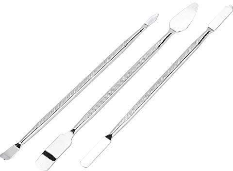 Fdit 3 pièces Double extrémités en métal Spudger Set Ouverture Spudger Outil Kit de réparation pour téléphone Portable LCD Tablette