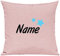 Kleckerliese Kissen Kissenbezug Kissenhülle 40x40cm Name Wunschname Sterne, Farbe Rosa