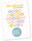 Papierdrachen Postkarte mit Button | Adventskalender zum Abstreichen zum Verschicken und Verschenken | Design Pünktchen | 35mm Button bedruckt mit #ohdufröhliche
