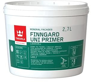 TIKKURILA Finngard Uni Primer - Acrylic Primer For Masonry Facades - 3 Litres
