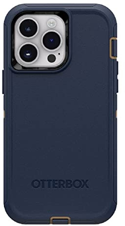 OtterBox Schutzhülle für iPhone 14 Pro Max (nur Defender-Serie, robust und langlebig, nur Schutzhülle, Keine Einzelhandelsverpackung, Blaue Wildlederschuhe)