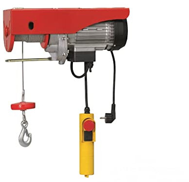 Paranco Elettrico 450W Argano Montacarico Fili Verricello Paranchi Elettrici Sollevatore Fune 12mt Carico Sollevamento Carico da 125kg a 200kg