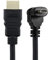 chenyang Câble HDMI mâle vers micro HDMI mâle coudé à 90 degrés vers le haut 50 cm pour téléphone portable et tablette