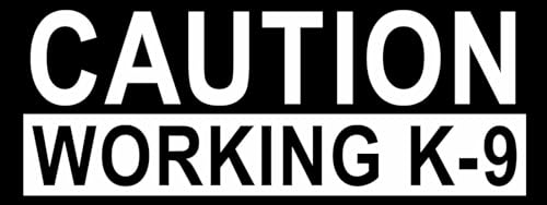 11cm Hochwertiger Auto-Aufkleber Sticker Decal Autoaufkleber Aufkleber-Folie Wetterfest Achtung Warnung Warnig Caution Working K-9 Hund Welpe Canine F480