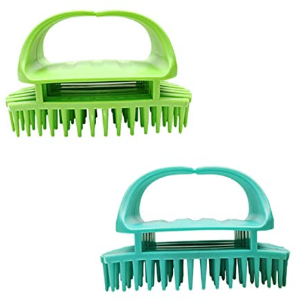 Beaupretty 2stücke Silikon-shampoo-bürstenkopf Für Haar-kopfhaut-massage Haar-shampoo-bürste Mit Kopfhaut-massagegerät Shampoo-bürste Für Schuppenkontrolle
