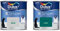 Dulux Valentine Peinture Si Simple Peinture Intérieure Toutes Pièces Satin - Peinture Murs et Plafonds, Portes et Plinthes - Lot de 2 - Couleurs : Le Gris Clair & Le Vert Canard 0,5 L