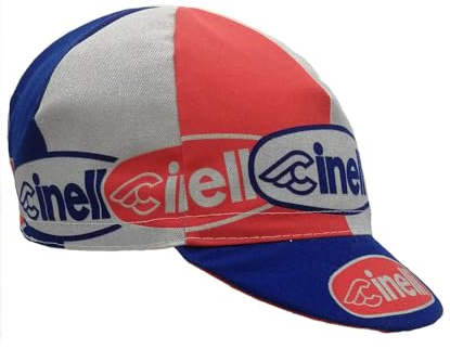 Cinelli Unisex Oval Radkappe, rot/blau, Einheitsgröße