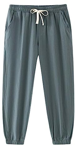 Outlet Store Clearance Prime Hose Herren Winter Taschen Outdoorhose Lose gerade Hosen für Herren, Sommer-Freizeithosen, atmungsaktive Herrenhosen, lockere Hosen (Green, XL)