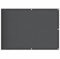vidaXL Balkon Sichtschutz, Balkonbespannung mit Ösen Seil, Wasserfeste Balkonabdeckung, Balkonverkleidung für Balkon Terrasse, 75x700cm Anthrazit 100% Polyester-Oxford