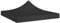 Gecheer Gazebo Top Cover Party Tent Roof Outdoor Patio Canopy Cover Replacement Gazebo Pavilion Roof UV- and Weather Resistant Sunshade 3x3 m Black 270 g/m²