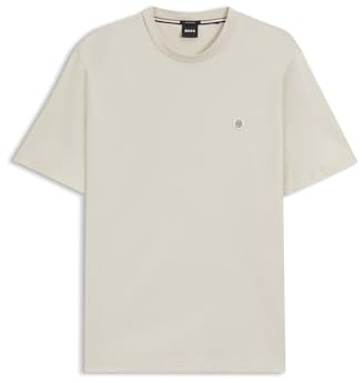 BOSS Herren C-Taut 01 Regular-Fit T-Shirt aus Baumwolle mit Double-B-Monogramm Weiß XL