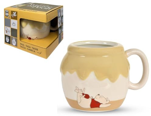 Tazza in ceramica Winnie the Pooh Disney 3D modello mug 414 ml personaggio tridimensionale ciotola da colazione per bambini collezionabile