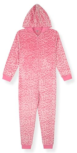 Sleep On It Girls Pajama Onesie Zip-Up Hooded Blanket Sleeper for Kids