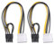 ELFJMZP Câble adaptateur 4 broches vers carte AI 8 broches (6+2) vers carte graphique Power Line PCI Express 8 broches (6+2)