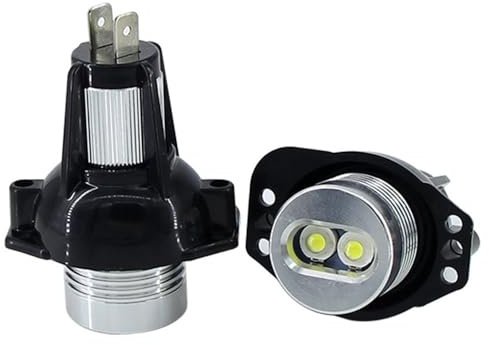 Zpengtai Angel Eye 2 Stück x 10 W Angel Eyes Marker Leuchtmittel, fehlerfrei, Weiß/Rot/Blau, geeignet für BMW E90 E91 3er-Serie 325i 328i 335i 2006-2008 Angel Eyes (10 W, Rot)