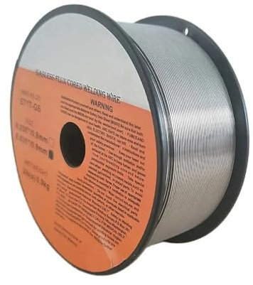 1 kg 2 lbs E71T-GS Flussmittelgefüllter gasloser Schweißdraht Kein Gas Kohlenstoffstahl-Schweißmaterial 0,8 mm/0,9 mm, selbstschützender Schweißdraht(0.8mm)