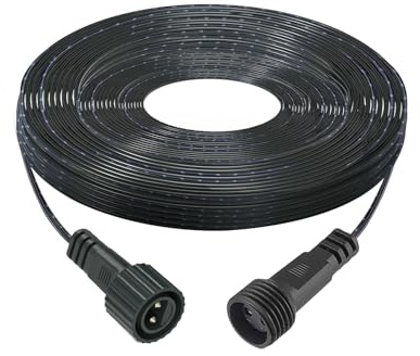 Câble d'alimentation LED étanche 3 m pour transformateurs d'alimentation CZJUTAI – Connecteur DC durable à 2 broches pour une utilisation en extérieur et en intérieur (5 m 1 à 1)