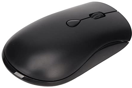 Souris Silencieuse sans Fil, Batterie Rechargeable 2.4G, pour PC de Bureau, Souris Portable Bluetooth 5.2 pour L'apprentissage du Matériau ABS (Black)