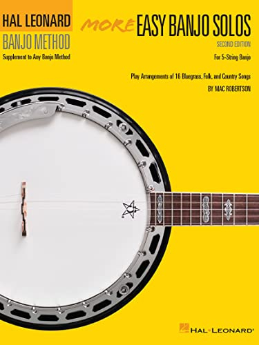 Hal Leonard Banjo Method: More Easy Banjo Solos (A bluegrass/country supplement to Book 2.): Noten, Lehrbuch für Banjo: For 5-String Banjo